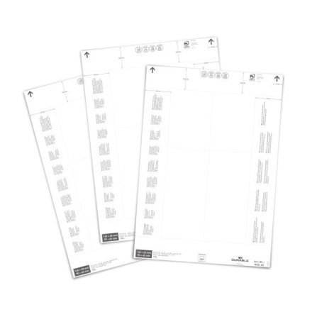 DURABLE BETÉTLAP LOGISZTIKAI ZSEBHEZ 140/90 X 65 MM