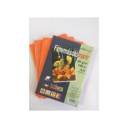 Fénymásolópapír A/4 80Gr Narancssárga 100Ív/Csom
